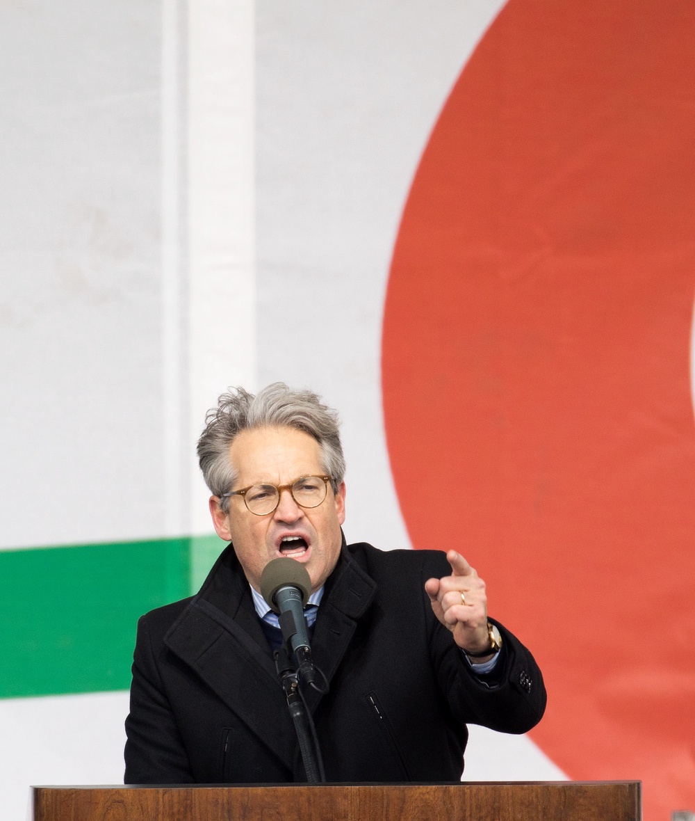 Eric Metaxas said God raised up ‘a great man to bring that ballroom finally to stand where it needs to stand,’ in reference to President Donald Trump (AFP/Getty)