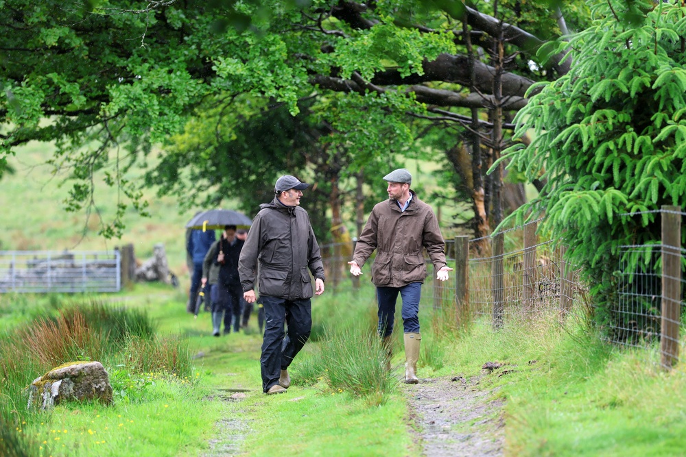 William during a visit to Tor Bog, Dartmoor, Devon (PA)