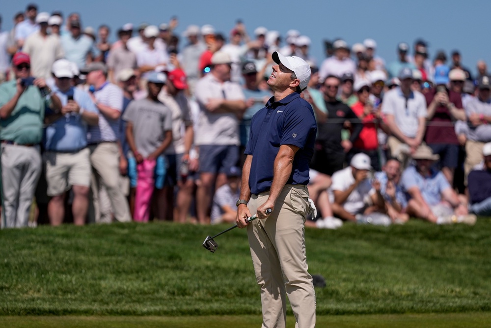 Rory McIlroy saw a string of birdie chances pass him by (AP Photo/Matt Slocum) (AP)