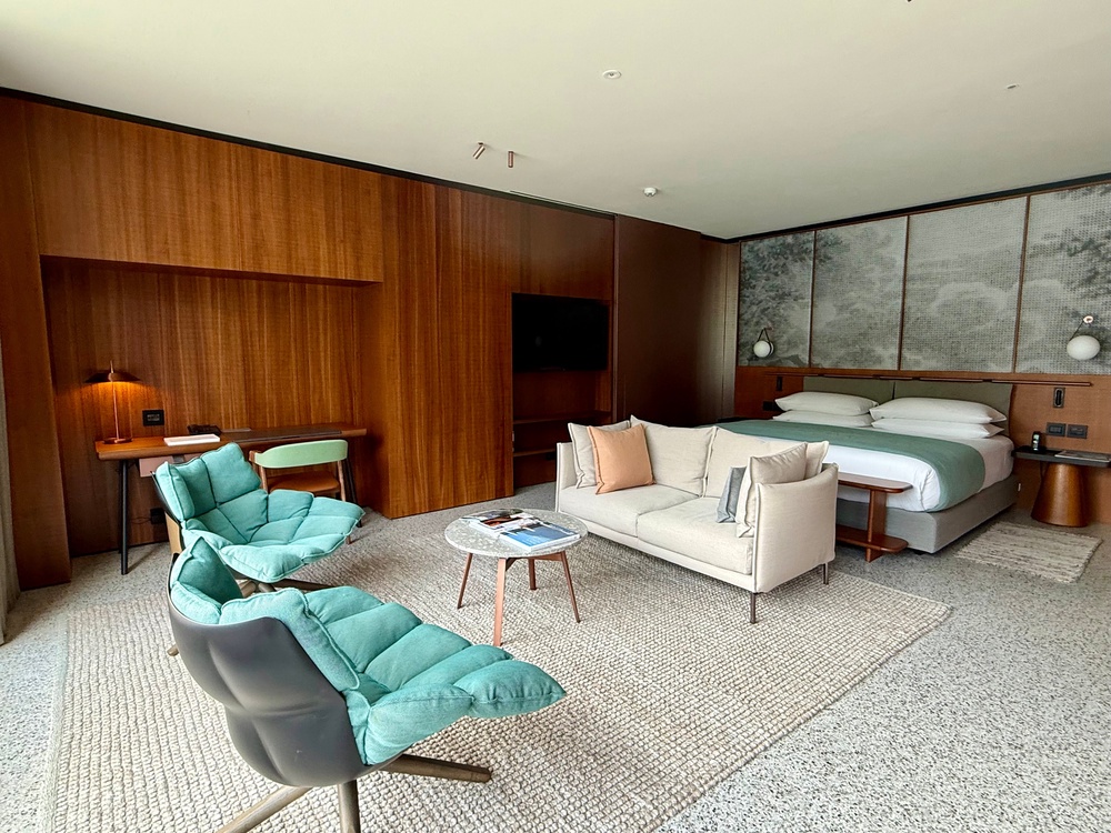 The rooms at Il Sereno are spacious and all have lake views (Annabel Grossman/The Independent)