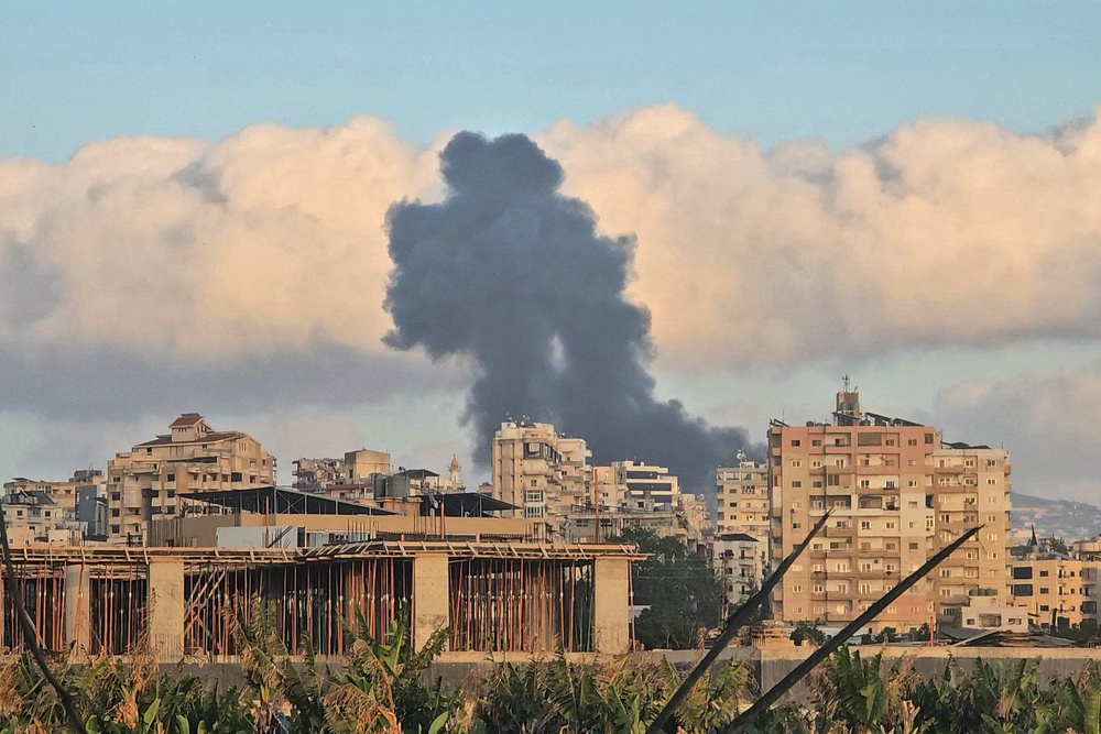 Israel launched a series of airstrikes on southern Lebanon on May 16, despite the extension of the truce between the two countries (AFP via Getty Images)
