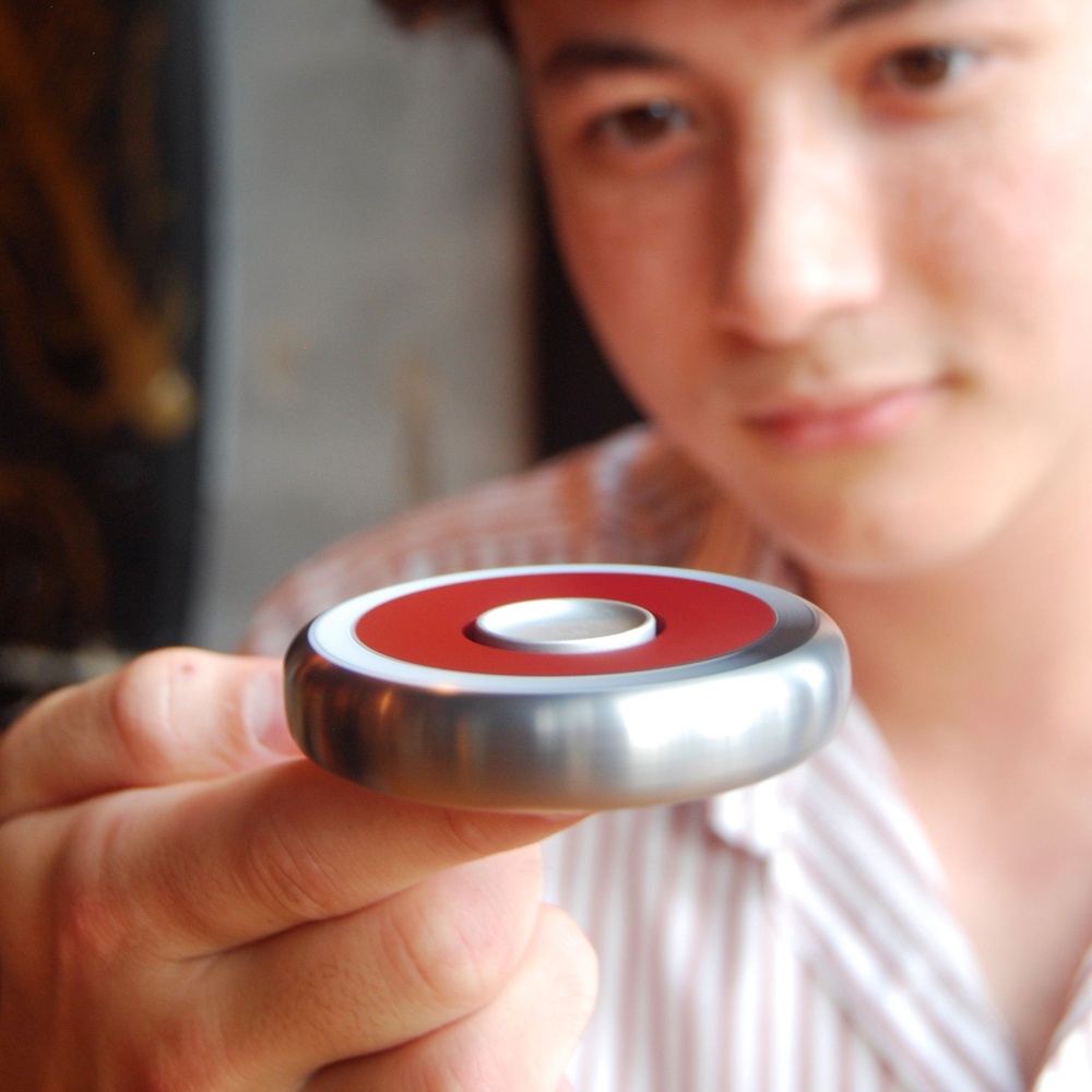 The 23-year-old made his own fidget spinner to achieve the Guinness World Records title (PA)