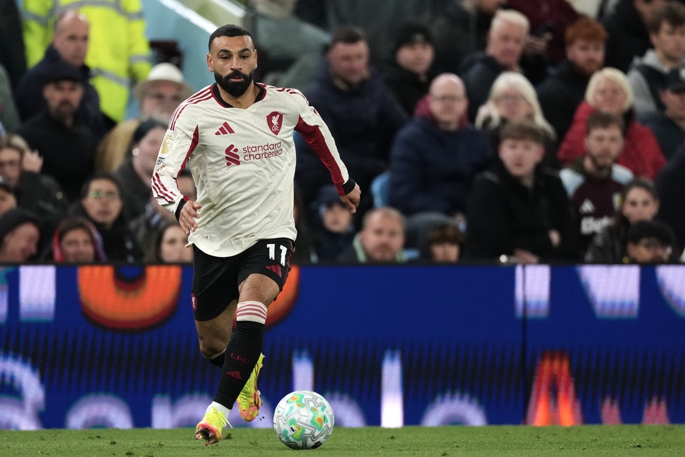 Mo Salah will play his last game for Liverpool against Brentford this Sunday (AP)