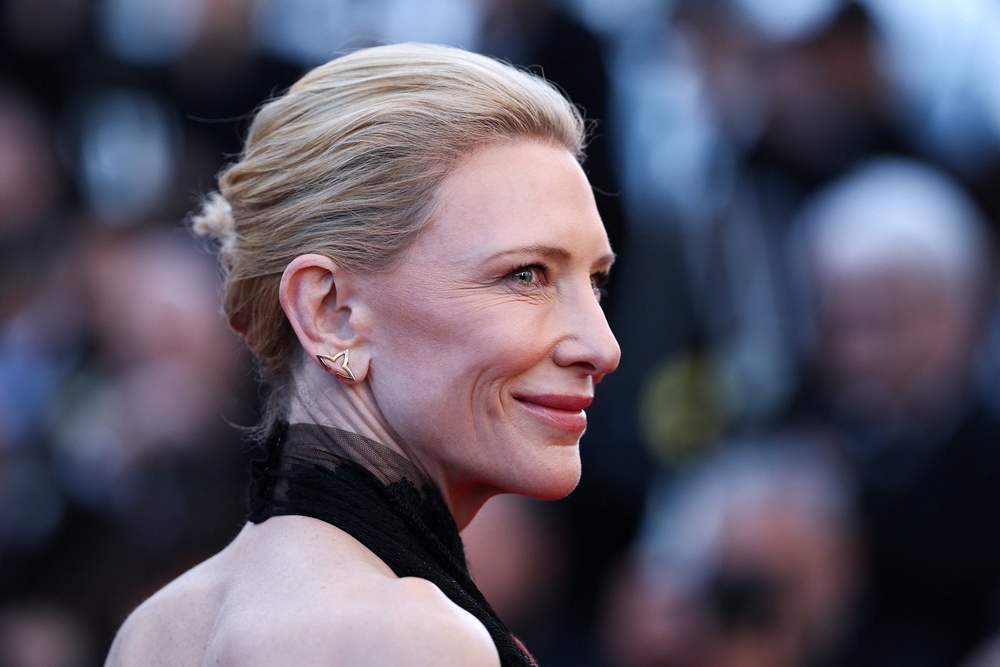 Cate Blanchett poses on the red carpet during arrivals for the screening of the film ‘Garance’ in competition at the 79th Cannes Film Festival in Cannes (REUTERS/Gonzalo Fuentes)
