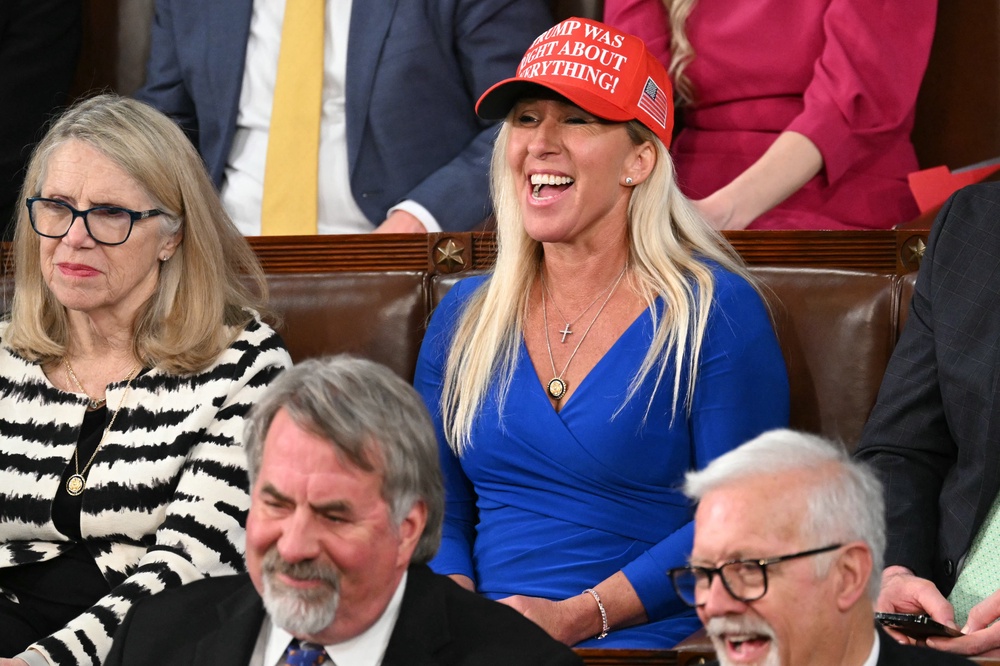 Former Republican congresswoman Marjorie Taylor-Greene has become a frequent critic of President Donald Trump (AFP/Getty)