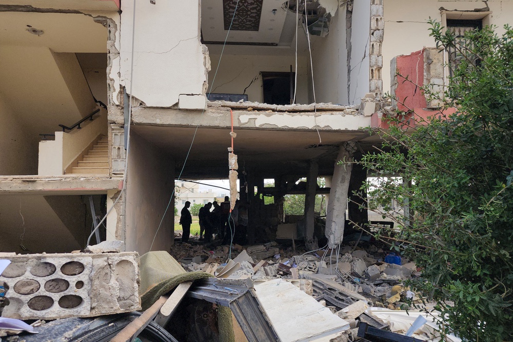 An Israeli missile strike on an apartment in eastern Lebanon on May 17 killed an Islamic Jihad commander and his 17-year-old daughter, Lebanese state media said (AFP/Getty)