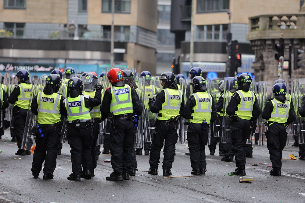 Two officers were seriously injured (Steve Welsh/PA) (PA Wire)
