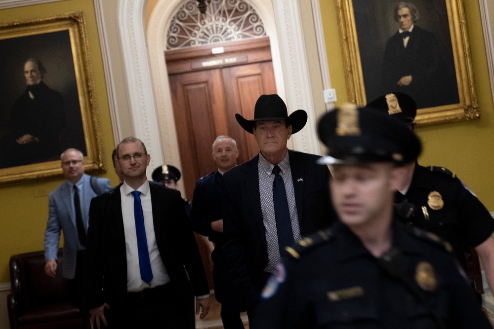 South Dakota Governor Larry Rhoden, Noem’s successor, has issued two commutations and sought approval from the Board of Pardons and Paroles on both (AFP/Getty)