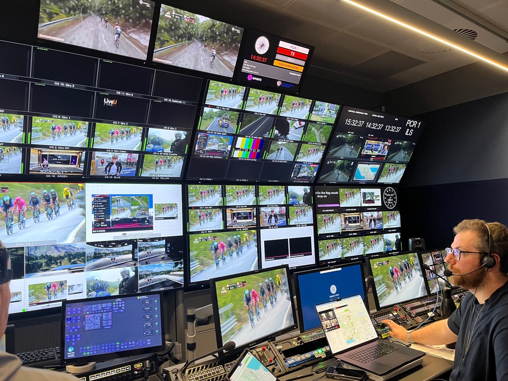Inside TNT Sports' gallery at Stockley Park (Flo Clifford / The Independent)