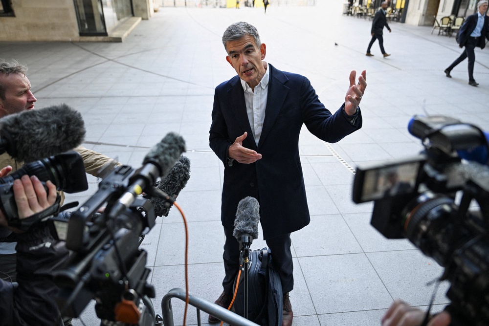 Matt Brittin began his tenure as the new BBC director-general on Monday (Reuters)
