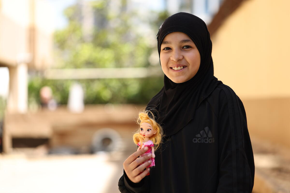 Farah, 10, hopes she will safely find her home in southern Lebanon when the conflict ends (Save the Children)