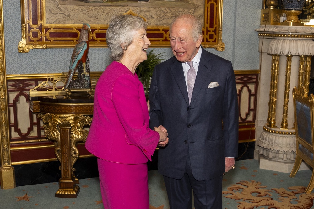 Catherine Connolly met Charles at Buckingham Palace (Jordan Pettitt/PA) (PA Wire)