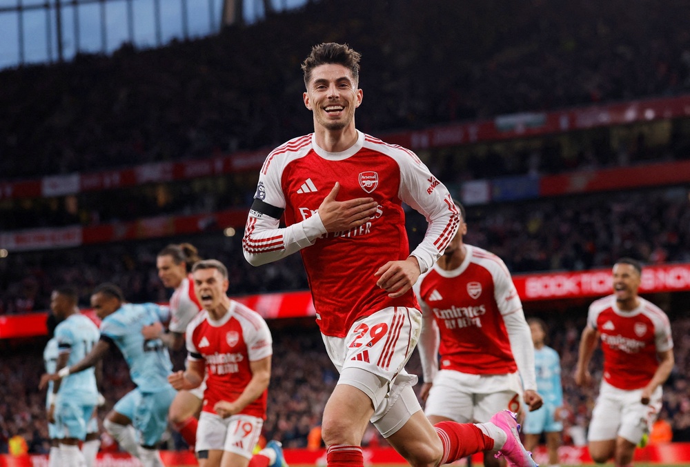 Kai Havertz scored the only goal of the game (Reuters)