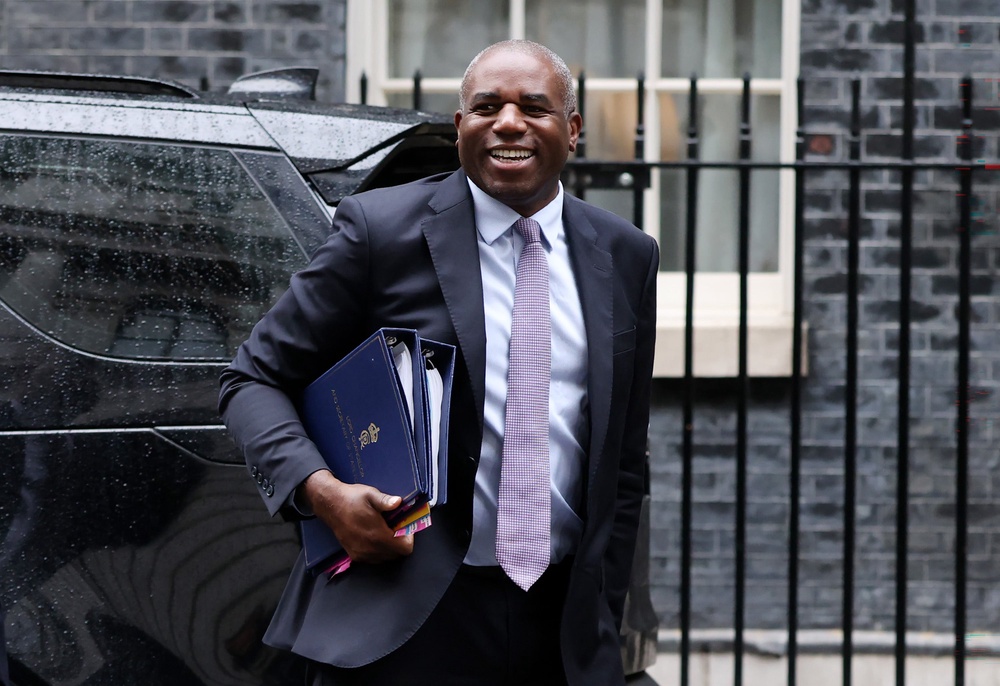 David Lammy arrives ahead of the Cabinet meeting (Getty)