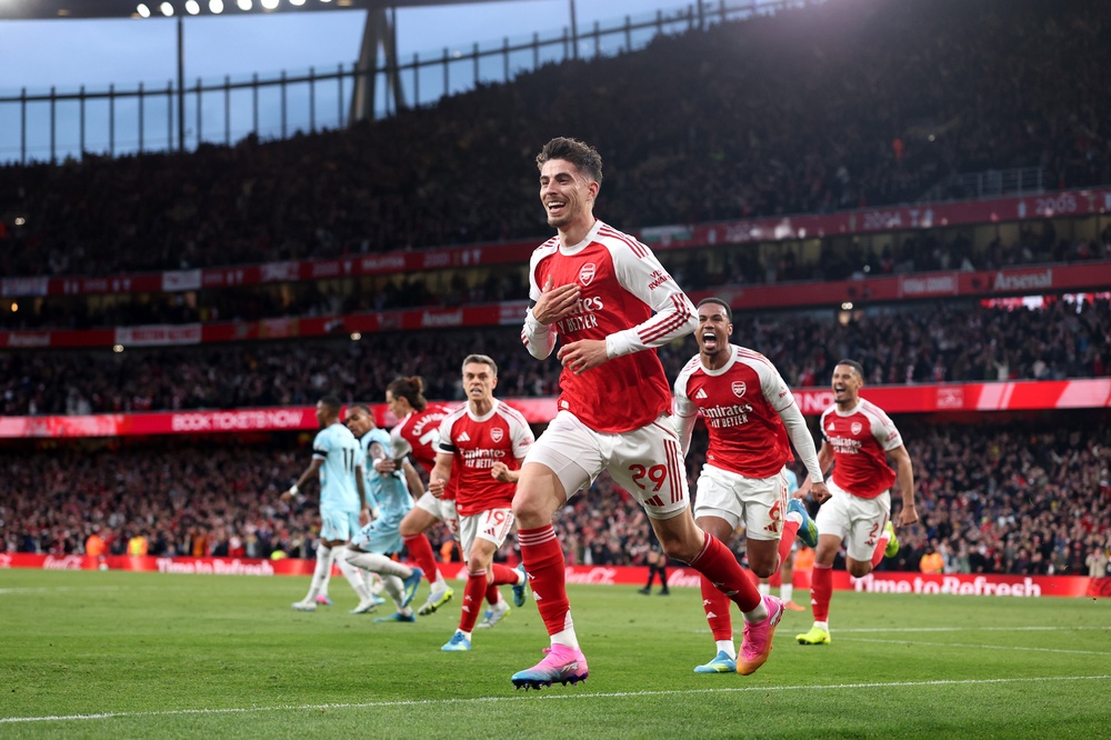 Kai Havertz scored the only goal of the game to beat Burnley (Getty)