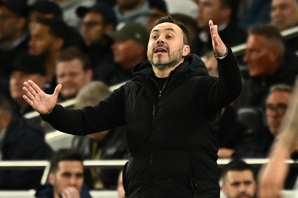 Roberto De Zerbi has urged his players to use taunts as motivation (Reuters)