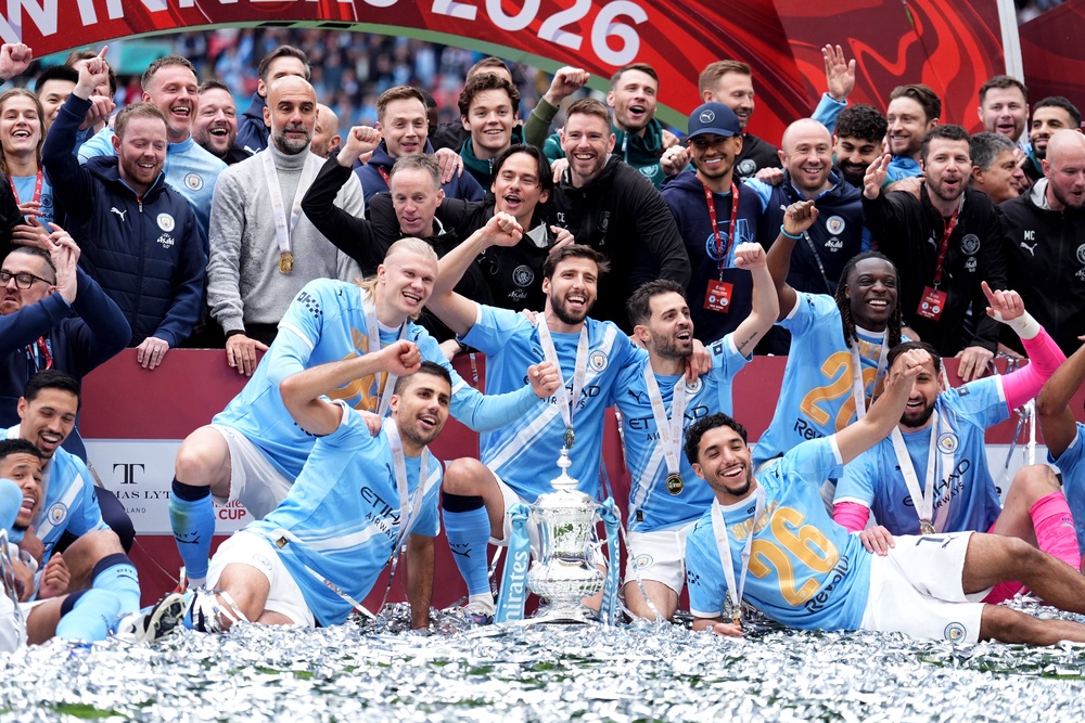 Enzo Maresca is inheriting a Manchester City squad used to winning trophies (Mike Egerton/PA) (PA Wire)