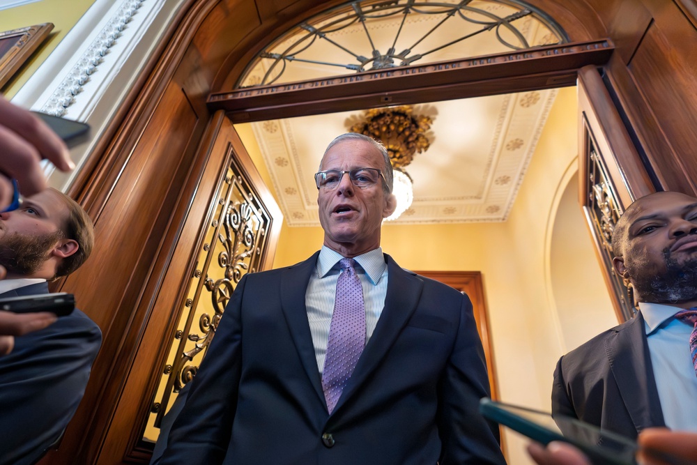 Senate Majority Leader John Thune has expressed his skepticism towards supporting the DOJ’s nearly $1.8B ‘slush fund’ for prosecuted allies of Trump (AP)