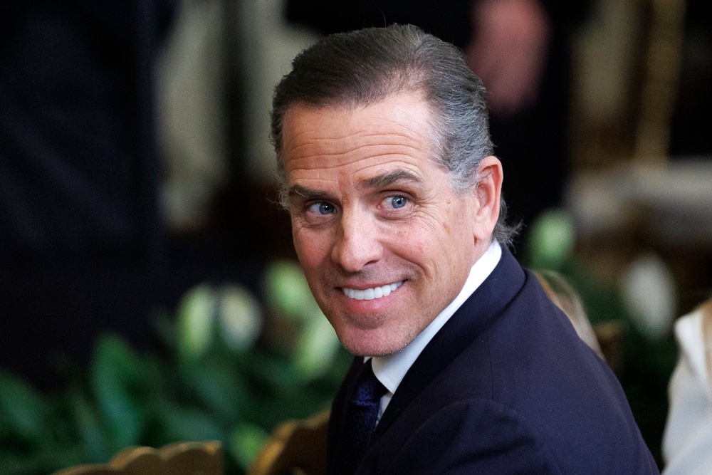 The vice president said Hunter Biden would also be permitted to apply for the fund. Biden was convicted in 2024 of all three felony charges in his federal gun trial in Delaware and pleaded guilty to nine tax-related counts in California, but was later given a pardon by his father, former president Joe Biden (Getty)