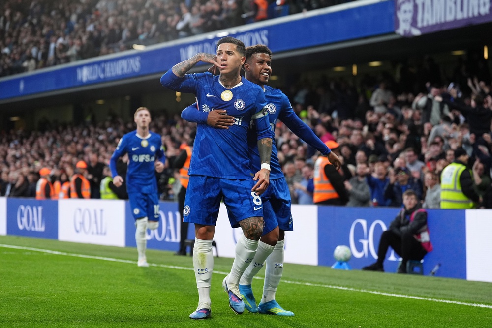 Enzo Fernandez brilliantly fired Chelsea into the lead (PA Wire)