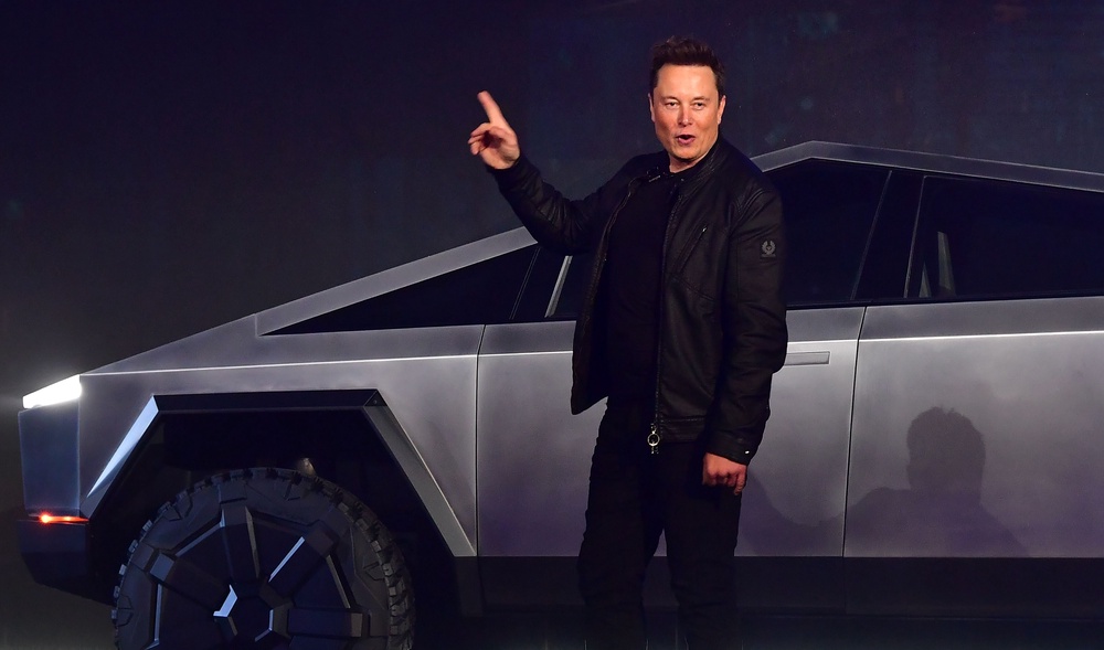 This issue comes less than a month after Elon Musk’s Tesla recalled 173 Cybertrucks because cracking in the rotor could cause the wheel stud to separate from the wheel hub (AFP via Getty Images)