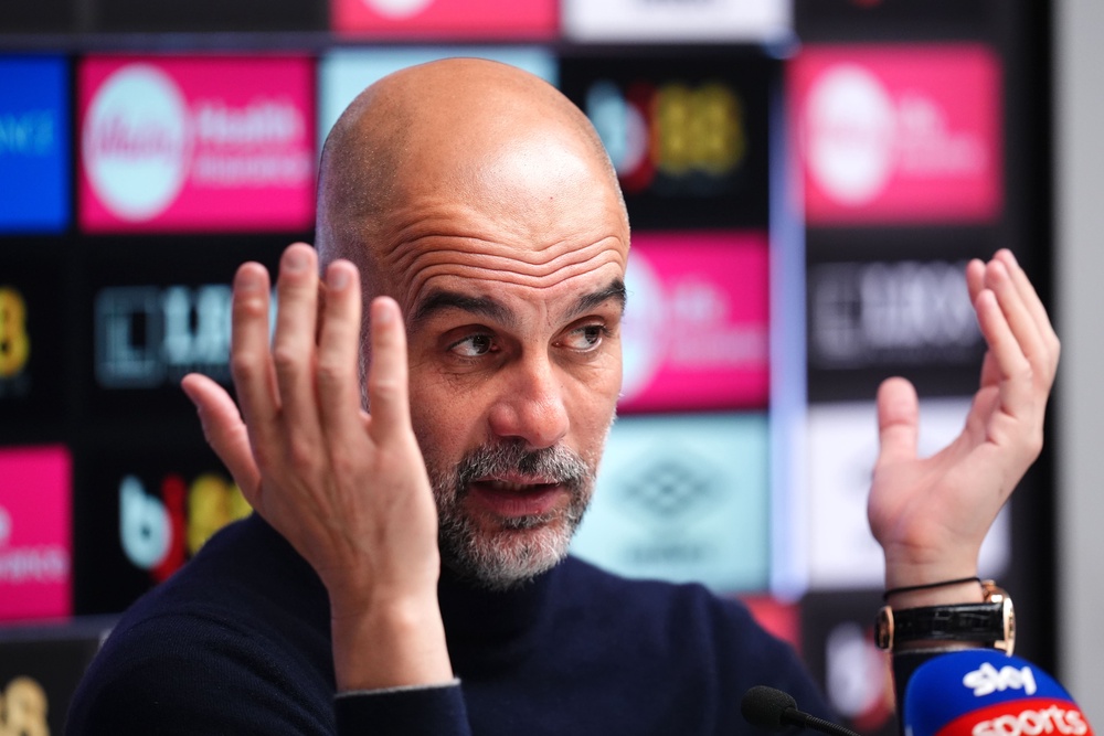 Pep Guardiola refused to clarify his situation at Man City (John Walton/PA) (PA Wire)