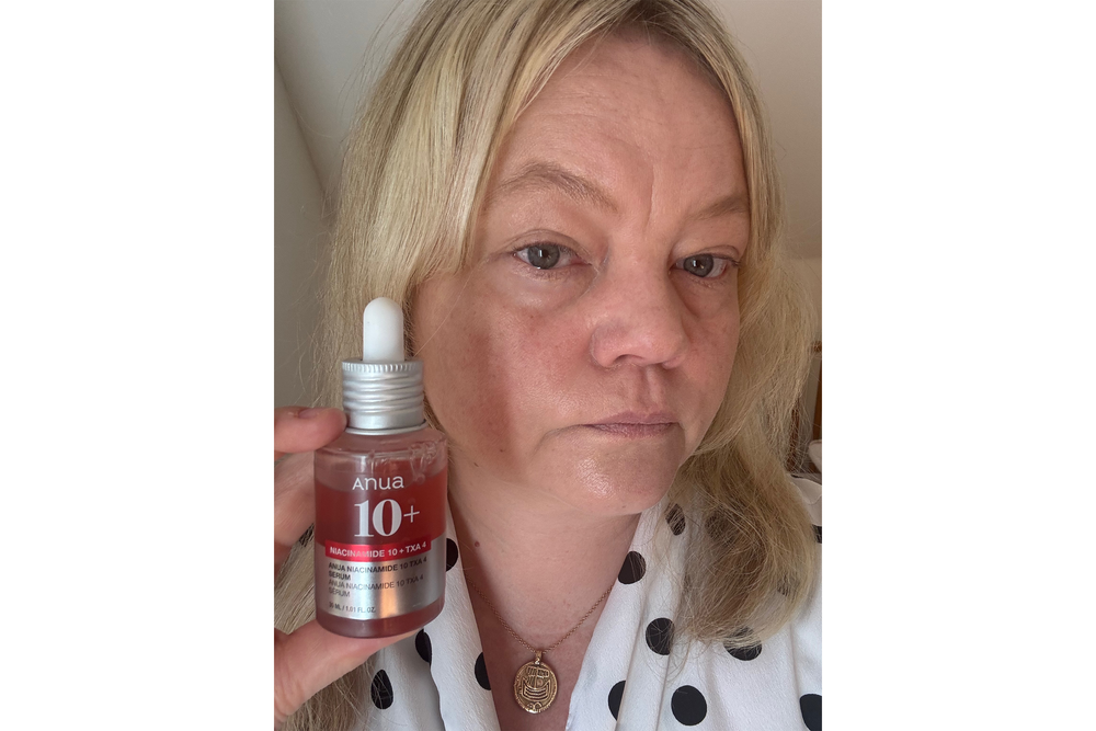 The K-beauty serum left my skin brightened (Sabine Wiesel/The Independent)