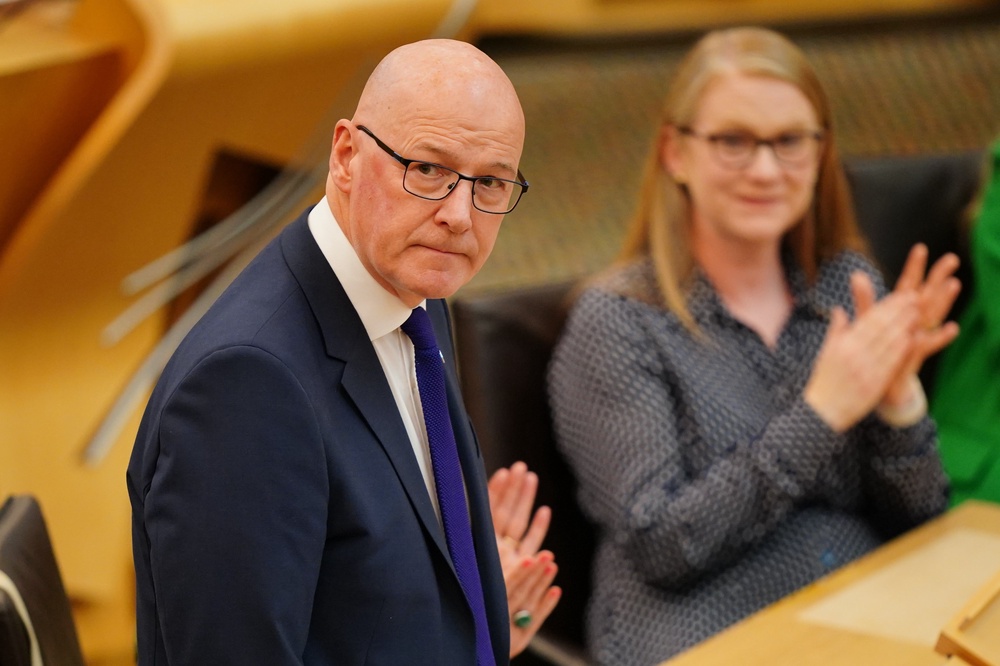 The First Minister told MSPs he was ‘determined to get on with the job’ (Jane Barlow/PA) (PA Wire)
