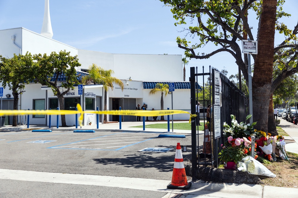 Authorities say the pair referred to themselves as the “Sons of Tarrant” — an apparent nod to the Christchurch mosque massacre in New Zealand that left 51 worshippers dead in 2019 (AFP/Getty)