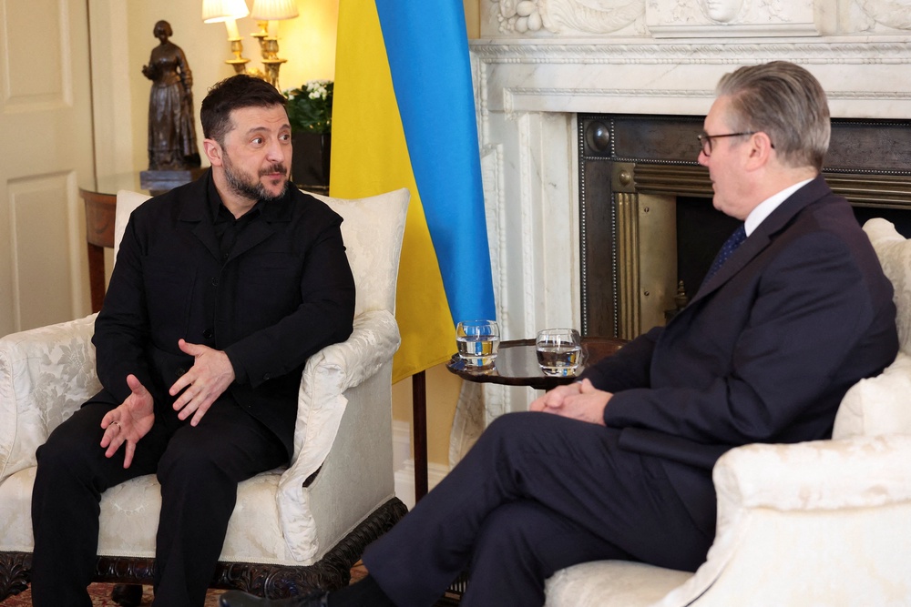 The UK government has been accused of leaving Ukrainians ‘very let down’ after it relaxed its sanctions on Russian crude oil (AFP/Getty)
