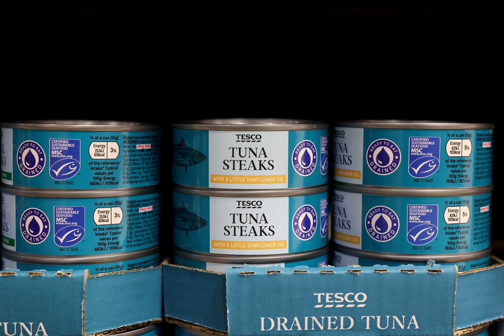 Tesco said all its tuna products are sustainably sourced (Tesco/PA)