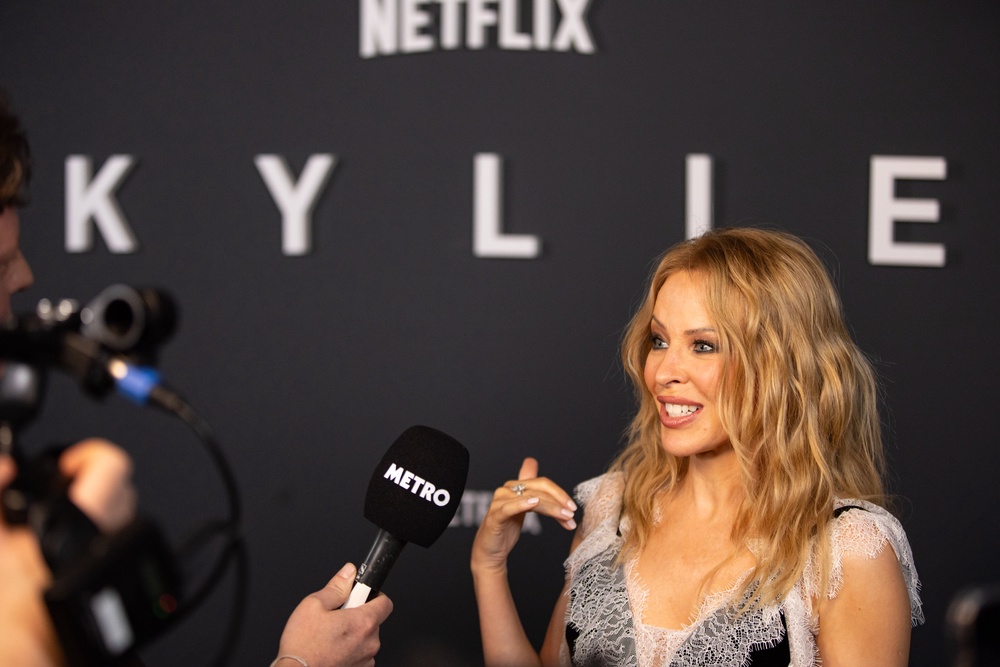 Kylie Minogue attends the launch event for her Netflix documentary, ‘Kylie’ (Getty)