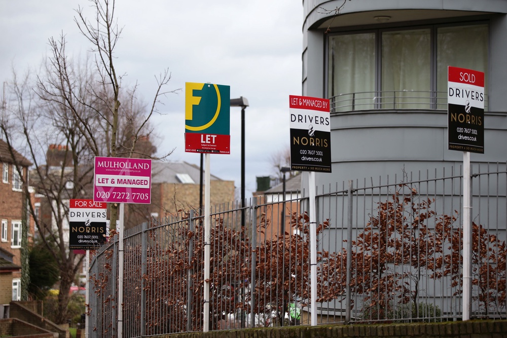 Property values fell by 2.1% in the year to March in London (PA) (PA Archive)