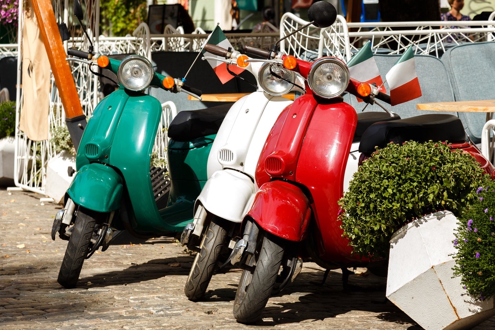 The Vespa was designed in 1945 by Corradino D’Ascanio (Getty/iStock)