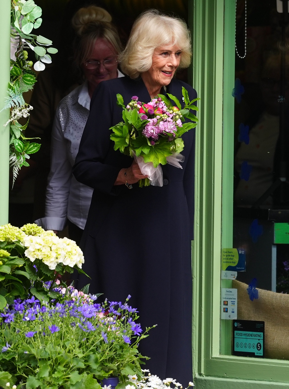 The Queen Camilla during a visit to grocer ER Wilson (Brian Lawless/PA) (PA Wire)