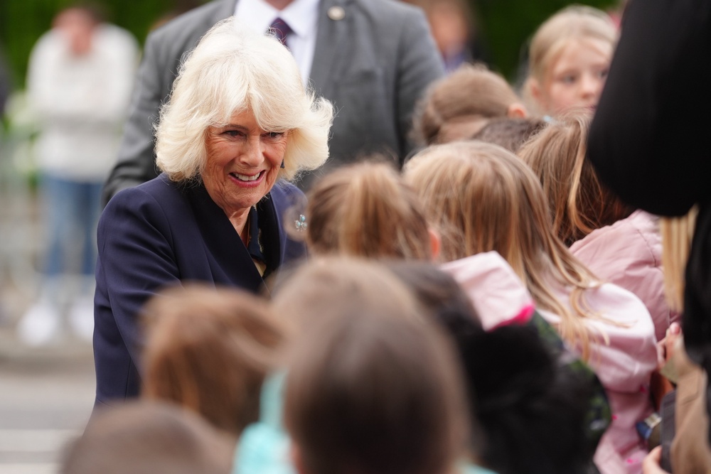 The Queen met well-wishers on her walkabout through the village (Brian Lawless/PA) (PA Wire)