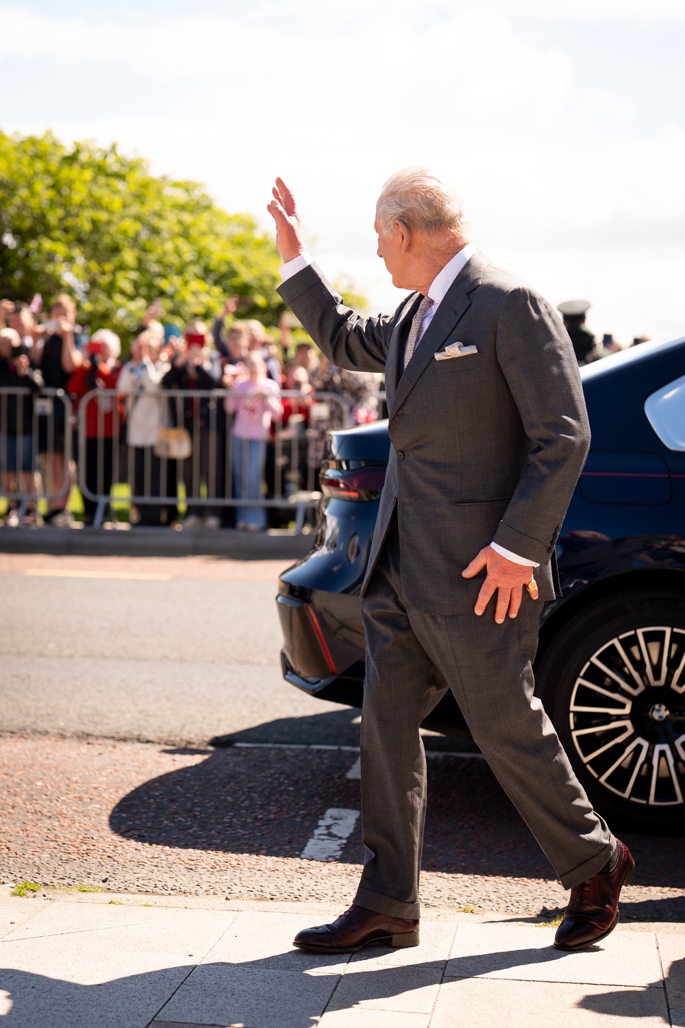 The King in Newcastle (Aaron Chown/PA) (PA Wire)