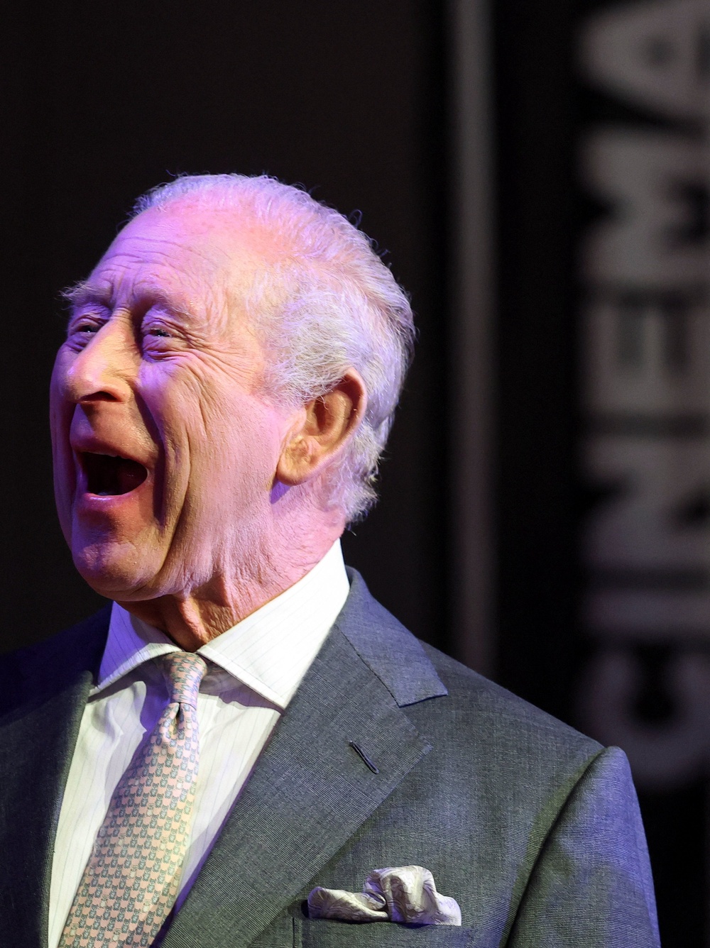 The King during a visit to the Newcastle Community Cinema (Toby Melville/PA) (PA Wire)