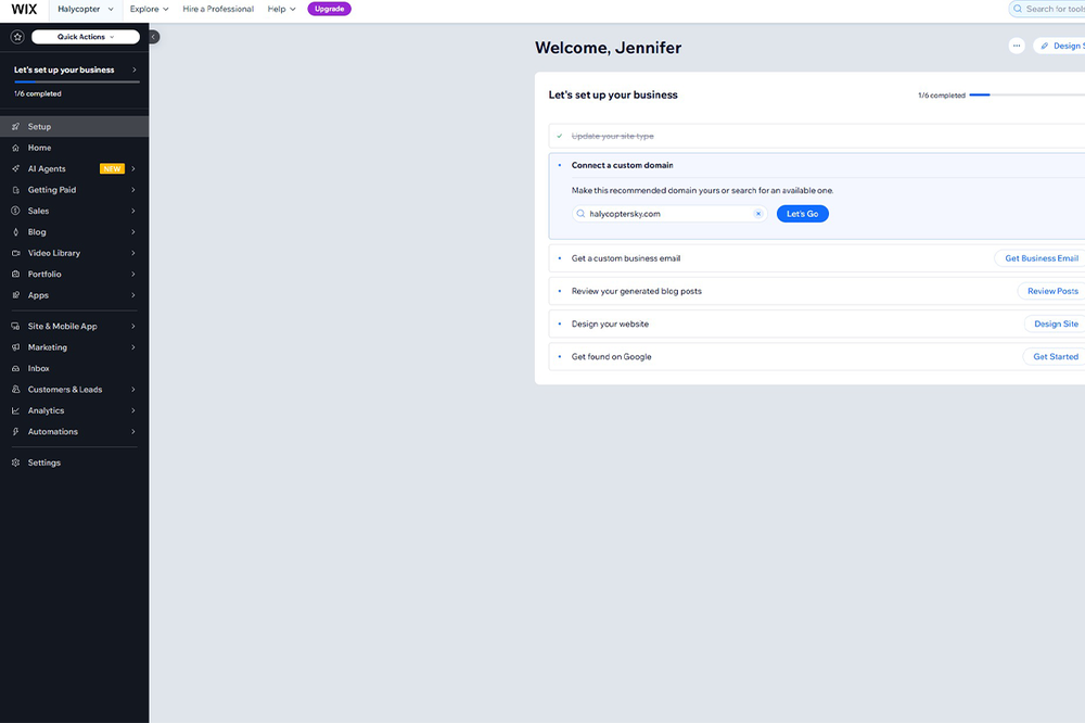 Wix feels more like a very well designed version of WordPress (Wix)
