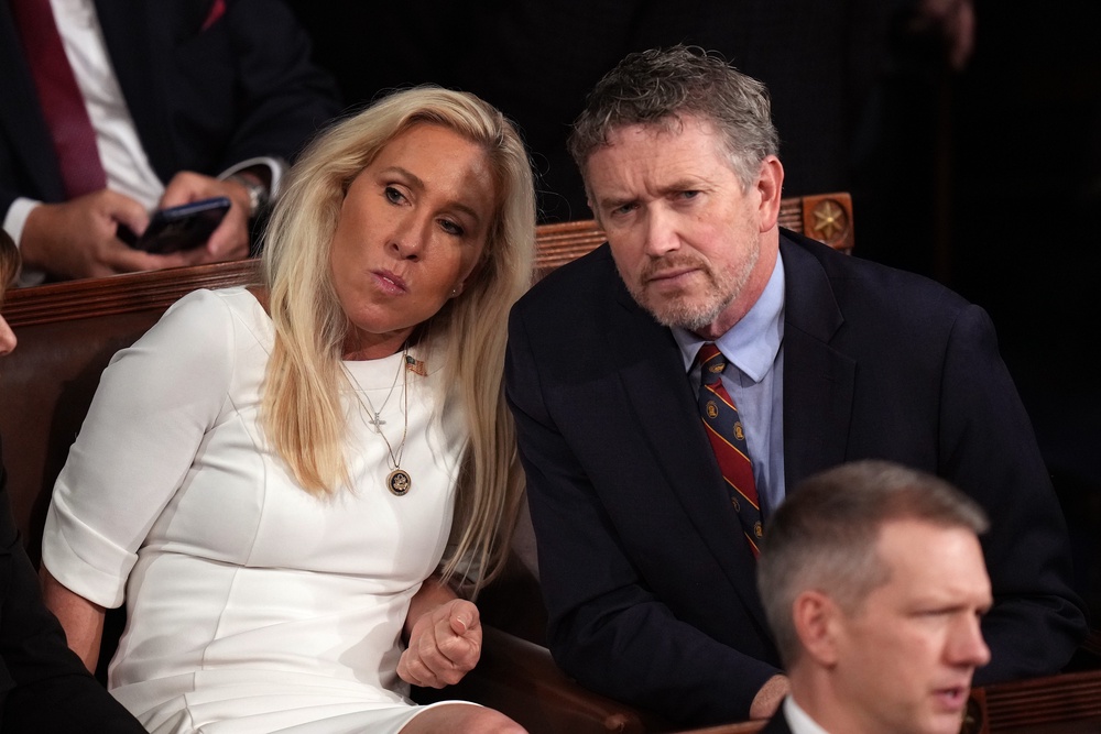 Other Republicans who have become targets of Trump after speaking out against him publicly are former Congresswoman Marjorie Taylor Greene and Representative Thomas Massie of Kentucky (Getty)