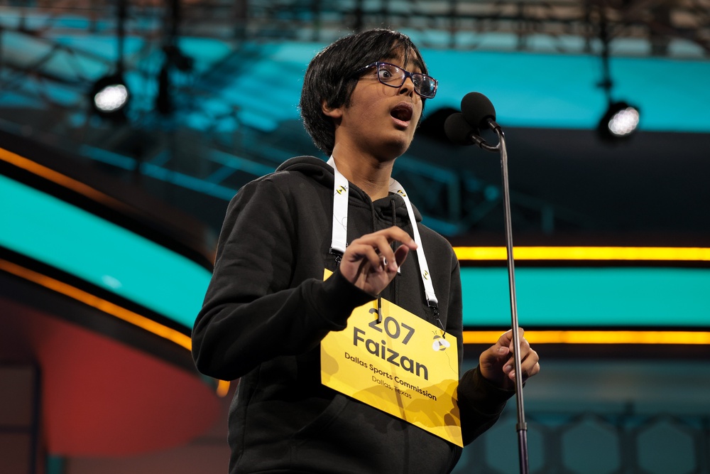 Last year, Faizan Zaki, a 13-year-old from Dallas, became the spelling bee’s champion by correctly spelling the French word 'éclaircissement' (Getty Images)
