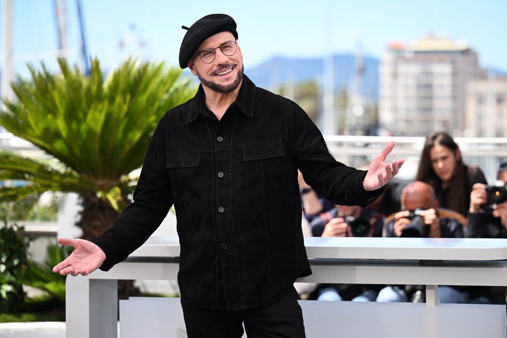 The ‘Grease’ star was presented with a prestigious Cannes Palme d’Or for his directorial debut (Getty Images for Apple TV)