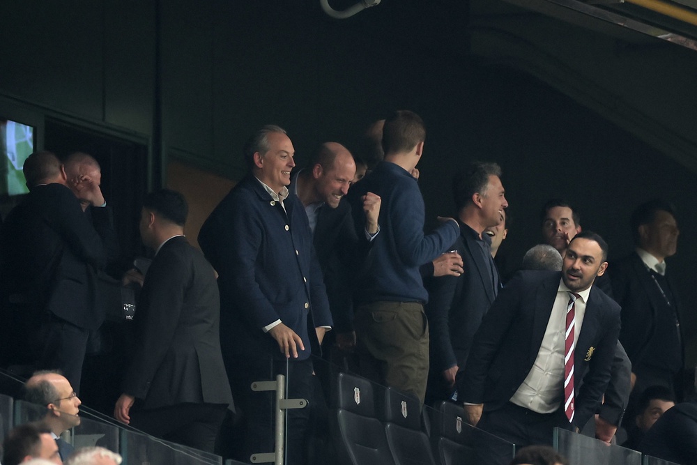 William celebrates Aston Villa’s triumph in Istanbul (AP)