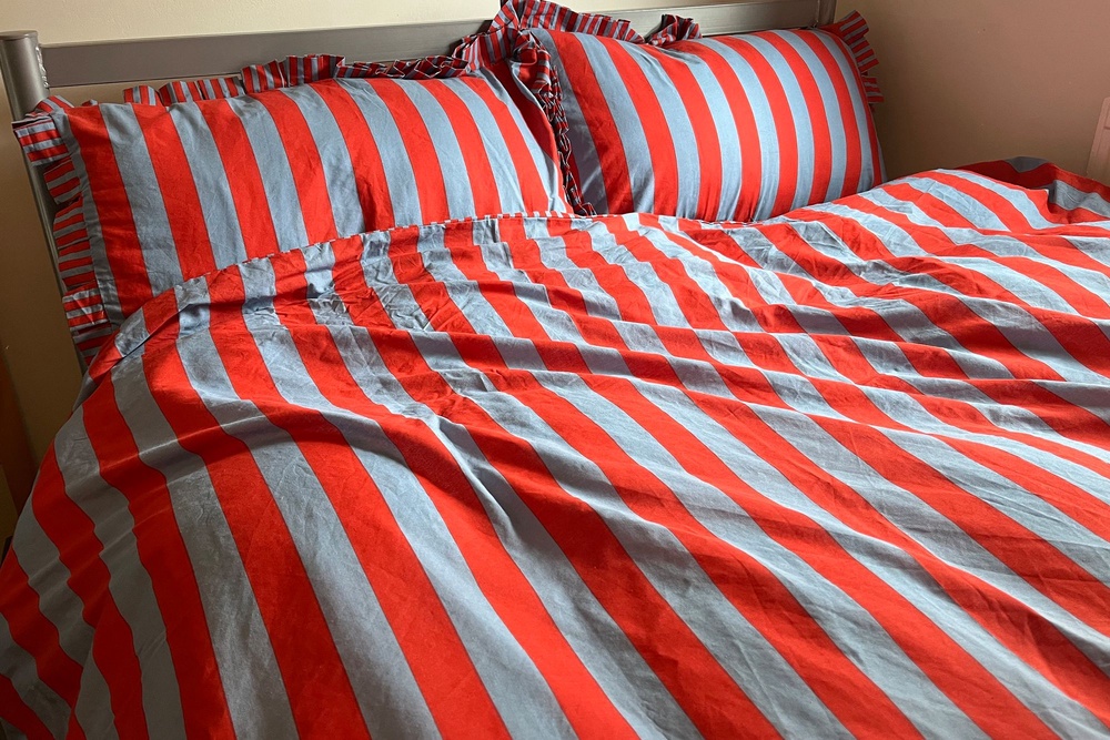 The block colours are striking (Alice Reynolds/The Indepedent)