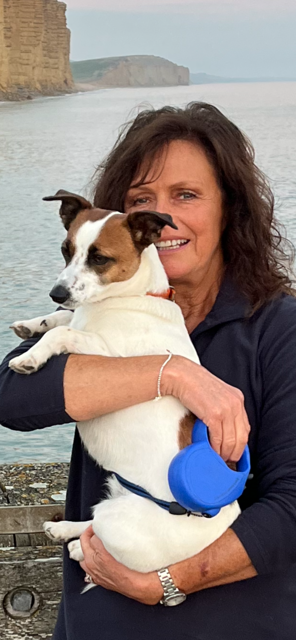 Anne Maynard with her female Jack Russell ‘Mouse’. (Anne Maynard/PA)