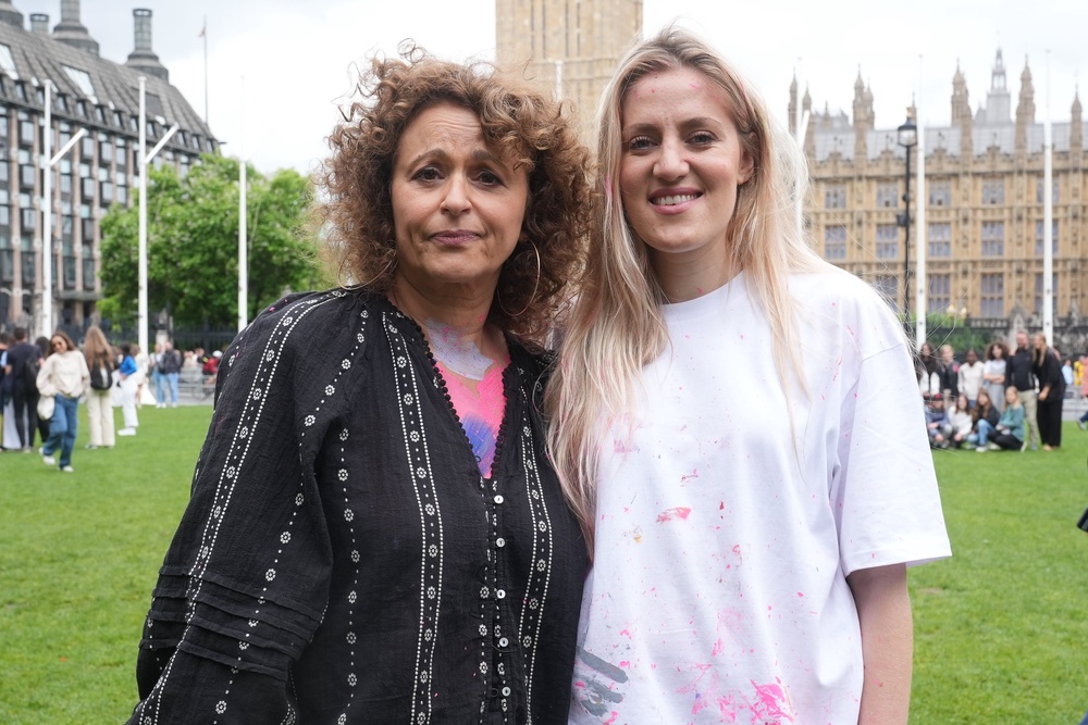 Loose Women presenter Nadia Sawalha and artist Sophie Tea previously took part in efforts to make Enhertu available on the NHS (Lucy North/PA) (PA Archive)
