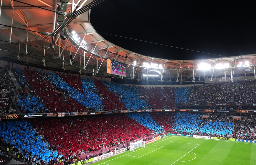 Aston Villa fans were out in force in Istanbul (PA)