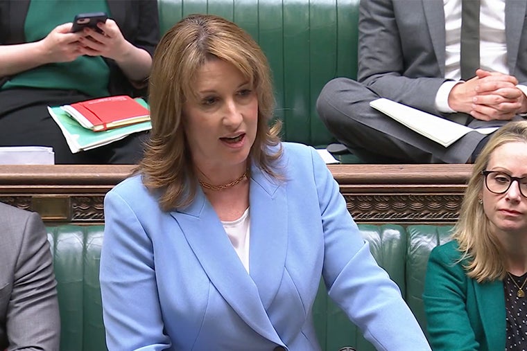 Rachel Reeves set out a package of measures in the Commons on Thursday (Parliament TV)