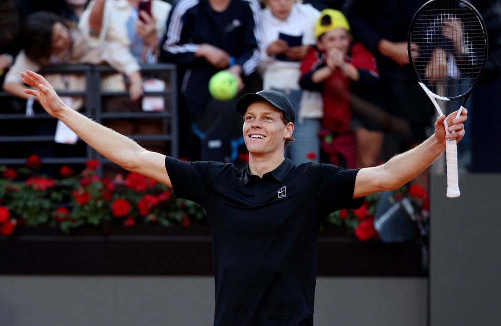 Jannik Sinner will be the No.1 seed for the men's French Open tournament (Reuters)