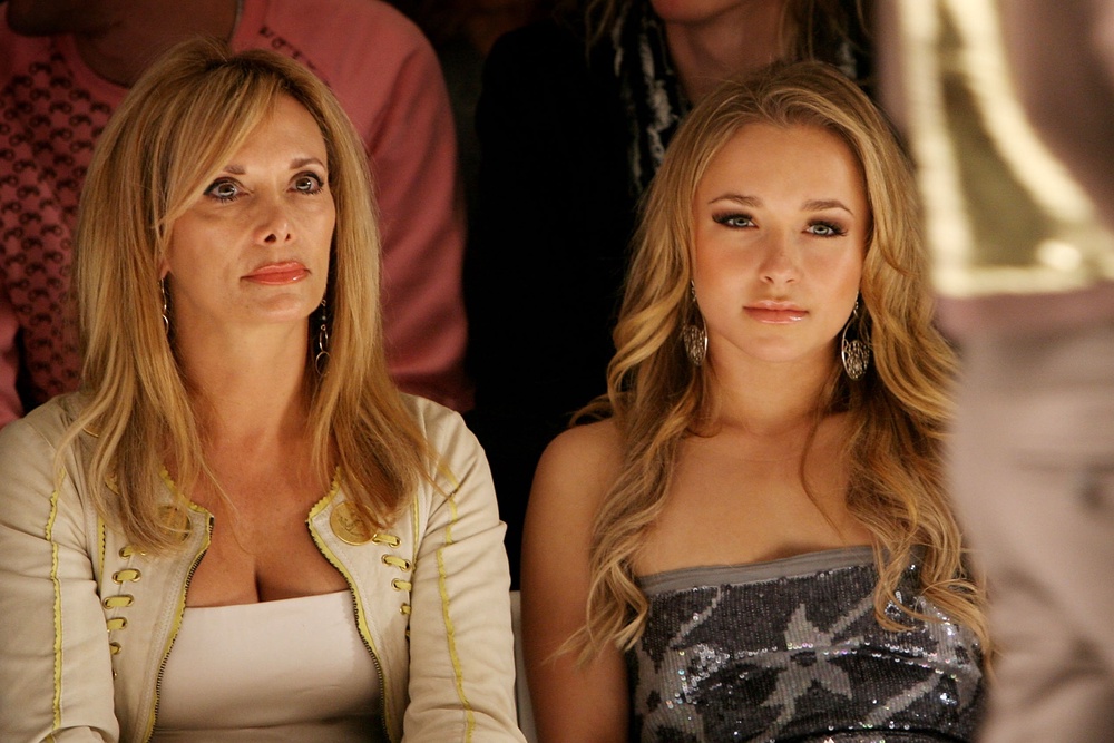 Complicated relationship: Panettiere and her mother Lesley Vogel attend a fashion show in 2007 (Getty)